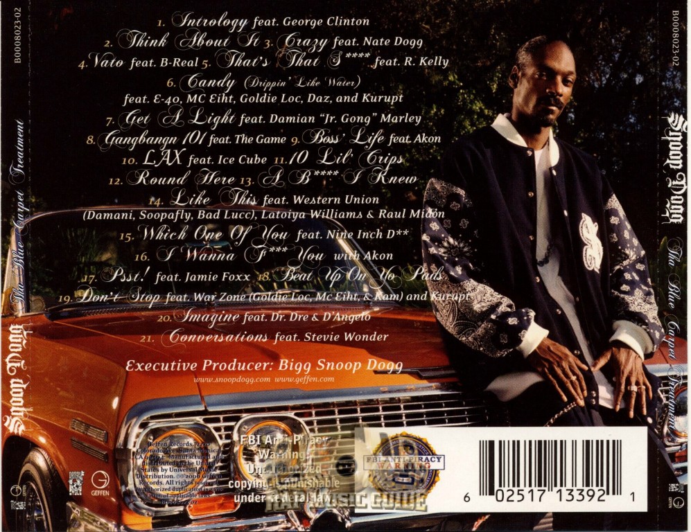 Snoop Dogg - Tha Blue Carpet Treatment: CD | Rap Music Guide